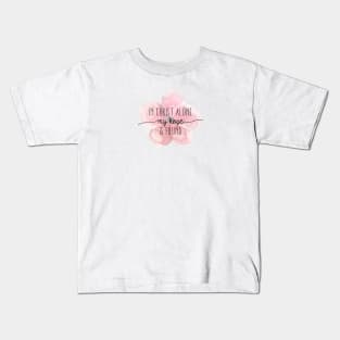 Christian Quote Watercolor Flower Kids T-Shirt